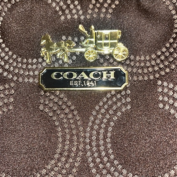 Coach Madison dotted brown satchel - Picture 2 of 15